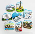 BaliGreece Paris Japan London Sydeny America Countries Around The World Tourism 3D Resin Stereo Refrigerator Magnet Decor - Grand Goldman