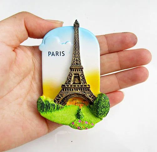 BaliGreece Paris Japan London Sydeny America Countries Around The World Tourism 3D Resin Stereo Refrigerator Magnet Decor - Grand Goldman