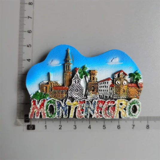 Balkans Montenegro Fridge Magnets Crna Gora Budva Tourism Memorial Decoration Crafts Magnetic sticker Gift Home Decor Collection - Grand Goldman