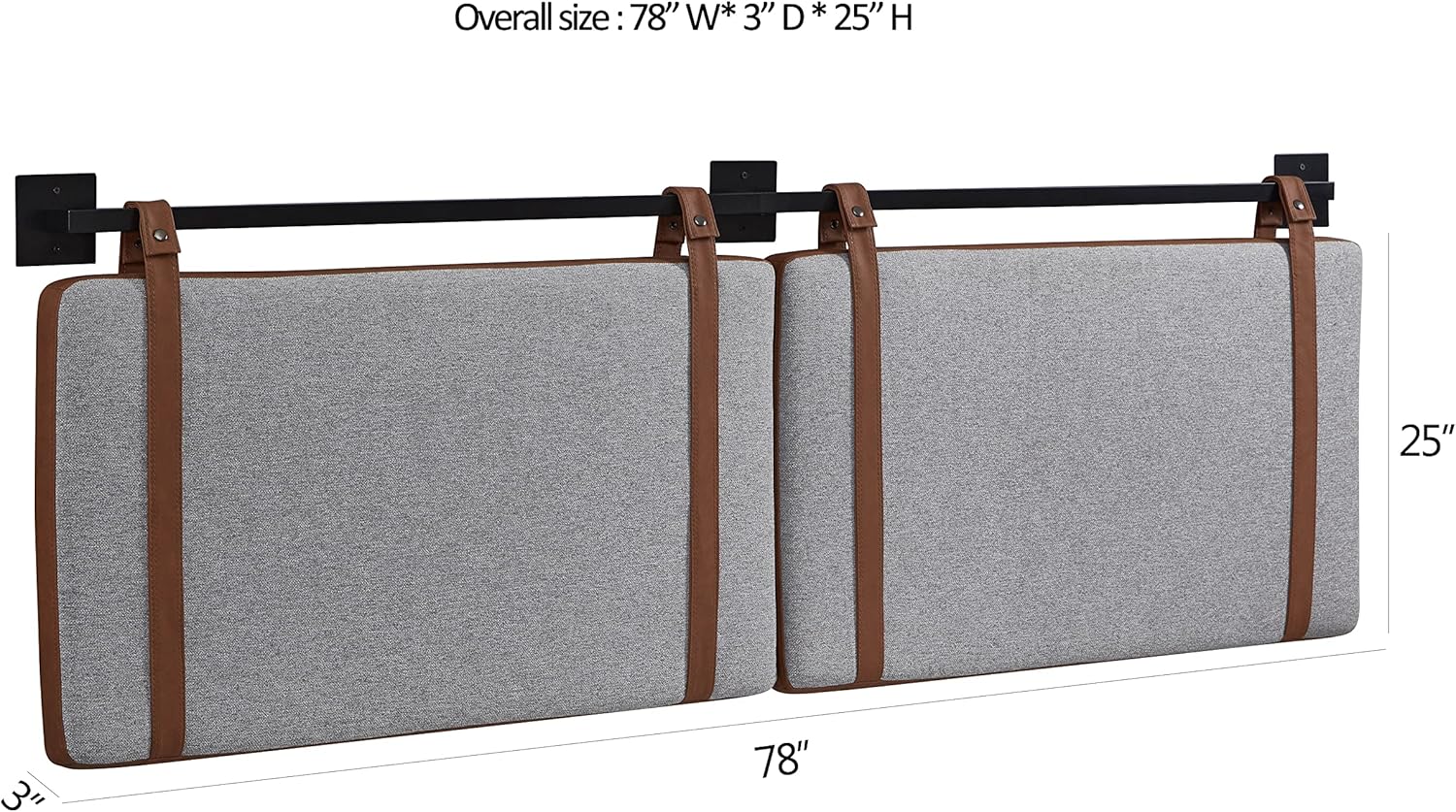 Ball & Cast Tufted Velvet Upholstered Headboard Channel, Queen Full Size Bed Adjusted Height 42-50 inch, Rose - Grand Goldman