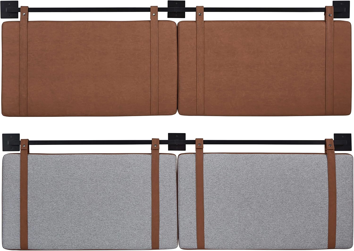 Ball & Cast Tufted Velvet Upholstered Headboard Channel, Queen Full Size Bed Adjusted Height 42-50 inch, Rose - Grand Goldman