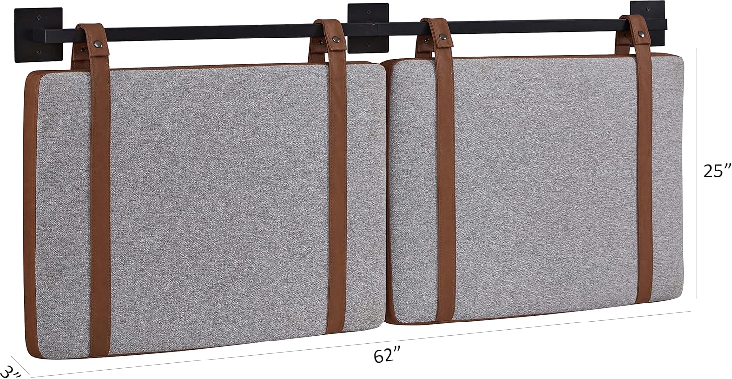 Ball & Cast Tufted Velvet Upholstered Headboard Channel, Queen Full Size Bed Adjusted Height 42-50 inch, Rose - Grand Goldman