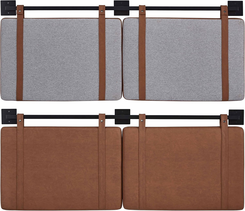 Ball & Cast Tufted Velvet Upholstered Headboard Channel, Queen Full Size Bed Adjusted Height 42-50 inch, Rose - Grand Goldman