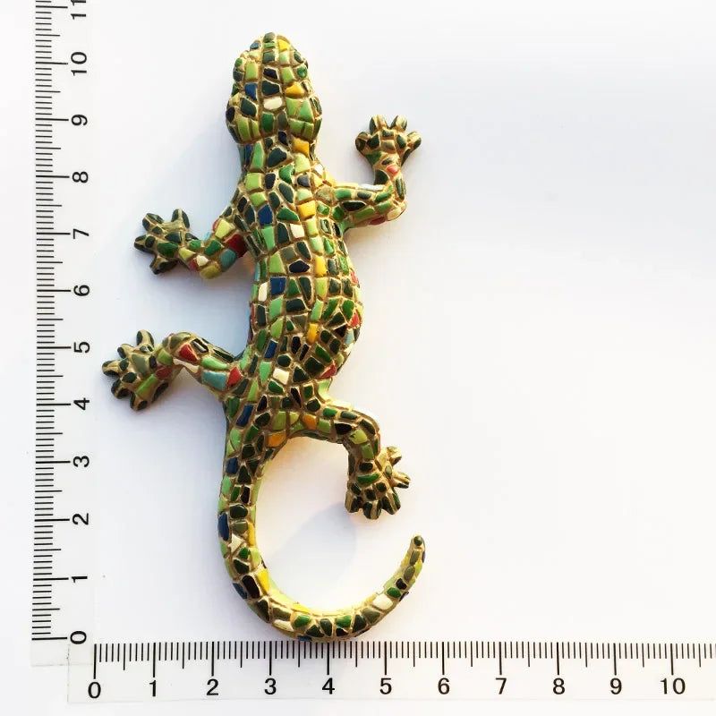 Barcelon Spain fridge magnets Travel Commemorative Hand-painted Lizard Bull Owl Evil Crafts Magnetic magnets for refrigerators - Grand Goldman