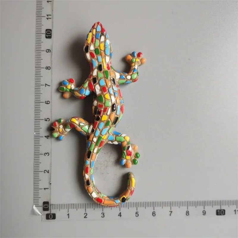 Barcelon Spain fridge magnets Travel Commemorative Hand-painted Lizard Bull Owl Evil Crafts Magnetic magnets for refrigerators - Grand Goldman