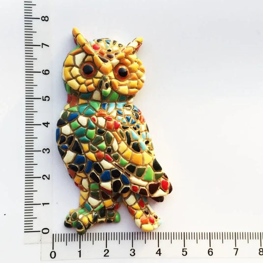 Barcelon Spain fridge magnets Travel Commemorative Hand-painted Lizard Bull Owl Evil Crafts Magnetic magnets for refrigerators - Grand Goldman