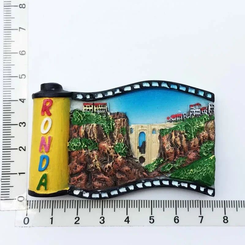 Barcelona Spain Fridge Magnets Columbus Granada Ibiza Sevilia Maalaga Souvenir Refrigerator Magnets Stickers Home Kitchen Decor - Grand Goldman