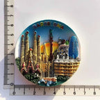 Barcelona Spain Fridge Magnets Columbus Granada Ibiza Sevilia Maalaga Souvenir Refrigerator Magnets Stickers Home Kitchen Decor - Grand Goldman