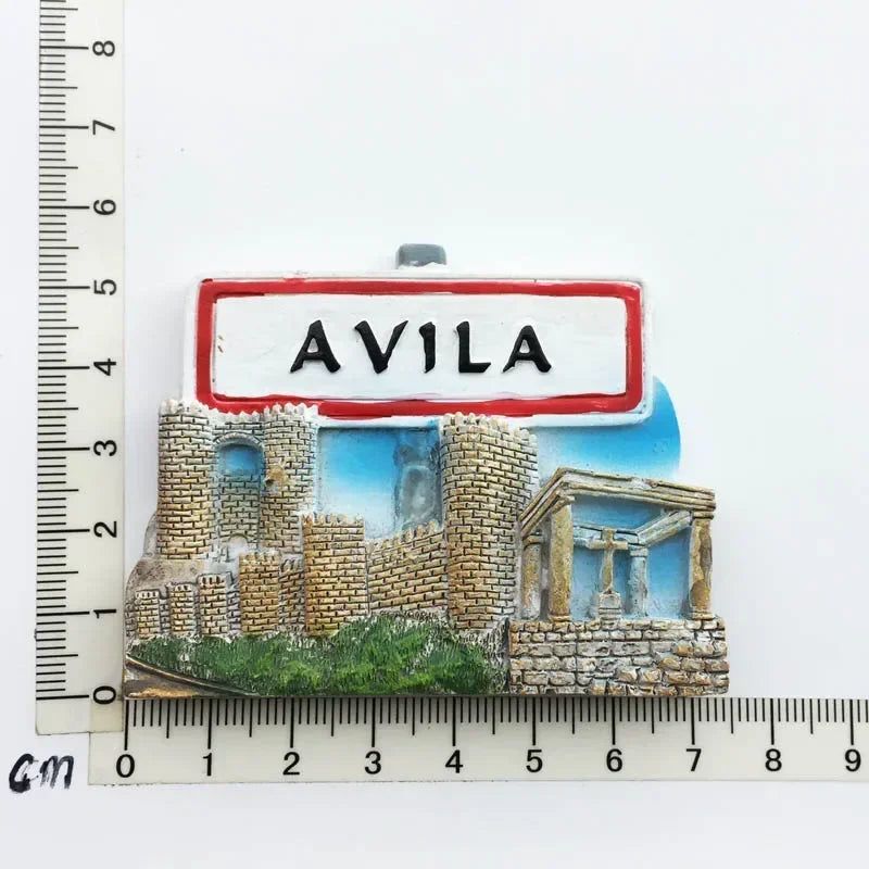 Barcelona Spain Fridge Magnets Columbus Granada Ibiza Sevilia Maalaga Souvenir Refrigerator Magnets Stickers Home Kitchen Decor - Grand Goldman