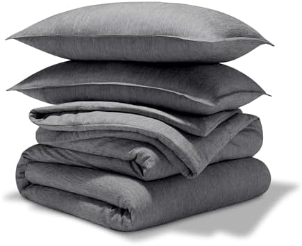 Bare Home Comforter Set - Queen Size - Ultra-Soft - Goose Down Alternative - Premium 1800 Series - All Season Warmth (Queen, Grey) - Grand Goldman