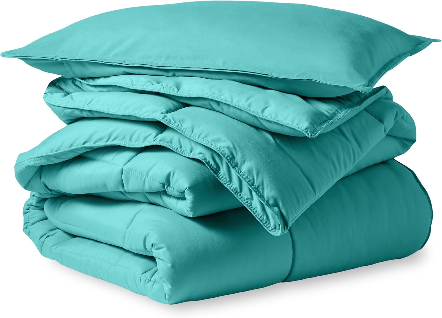 Bare Home Comforter Set - Queen Size - Ultra-Soft - Goose Down Alternative - Premium 1800 Series - All Season Warmth (Queen, Grey) - Grand Goldman