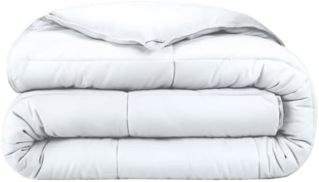 Bare Home Extra Long Comforter - Reversible Colors - Goose Down Alternative - Ultra-Soft - Premium 1800 Series - All Season Warmth - Bedding Comforter (Twin/Twin XL, Dark Blue/Grey) - Grand Goldman