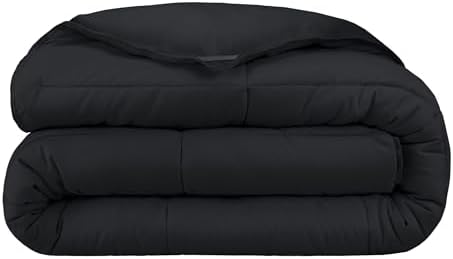 Bare Home Extra Long Comforter - Reversible Colors - Goose Down Alternative - Ultra-Soft - Premium 1800 Series - All Season Warmth - Bedding Comforter (Twin/Twin XL, Dark Blue/Grey) - Grand Goldman