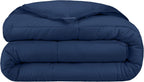 Bare Home Extra Long Comforter - Reversible Colors - Goose Down Alternative - Ultra-Soft - Premium 1800 Series - All Season Warmth - Bedding Comforter (Twin/Twin XL, Dark Blue/Grey) - Grand Goldman