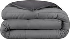 Bare Home Extra Long Comforter - Reversible Colors - Goose Down Alternative - Ultra-Soft - Premium 1800 Series - All Season Warmth - Bedding Comforter (Twin/Twin XL, Dark Blue/Grey) - Grand Goldman