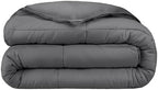 Bare Home Extra Long Comforter - Reversible Colors - Goose Down Alternative - Ultra-Soft - Premium 1800 Series - All Season Warmth - Bedding Comforter (Twin/Twin XL, Dark Blue/Grey) - Grand Goldman