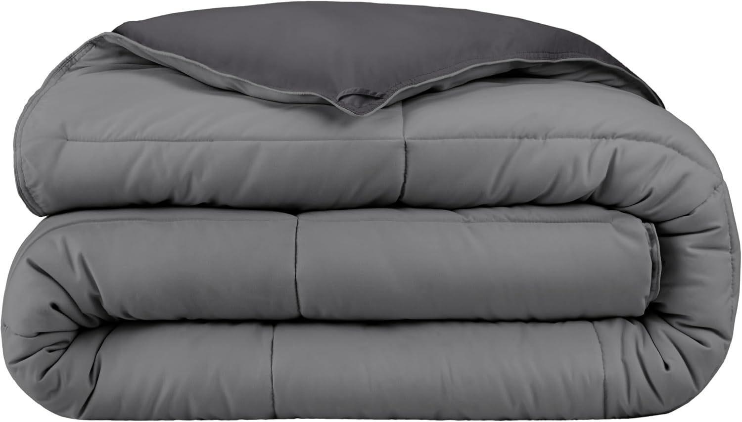 Bare Home Extra Long Comforter - Reversible Colors - Goose Down Alternative - Ultra-Soft - Premium 1800 Series - All Season Warmth - Bedding Comforter (Twin/Twin XL, Dark Blue/Grey) - Grand Goldman