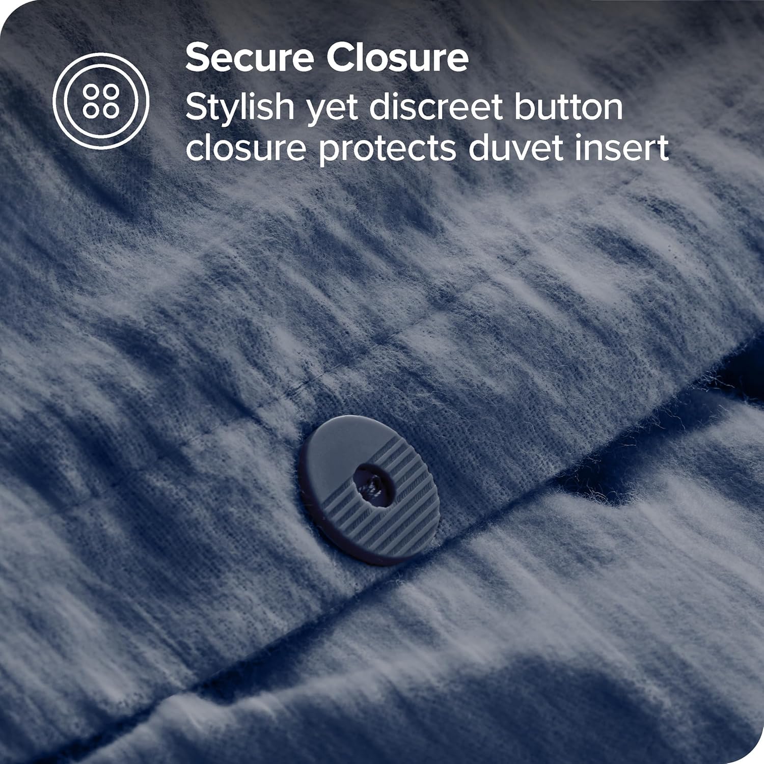 Bare Home Flannel Duvet Cover Set - Full/Queen - 100% Cotton, Velvety Soft Heavyweight Premium Flannel, Double Brushed - Includes Sham Pillow Covers (Full/Queen, Heather Indigo) - Grand Goldman