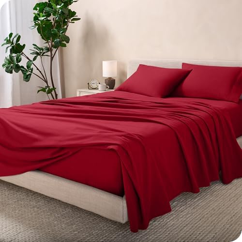 Bare Home Flannel Sheet Set 100% Cotton, Velvety Soft Heavyweight - Double Brushed Flannel - Deep Pocket (Queen, White) - Grand Goldman