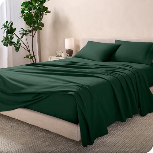 Bare Home Flannel Sheet Set 100% Cotton, Velvety Soft Heavyweight - Double Brushed Flannel - Deep Pocket (Queen, White) - Grand Goldman