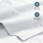 Bare Home Flannel Sheet Set 100% Cotton, Velvety Soft Heavyweight - Double Brushed Flannel - Deep Pocket (Queen, White) - Grand Goldman