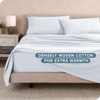 Bare Home Flannel Sheet Set 100% Cotton, Velvety Soft Heavyweight - Double Brushed Flannel - Deep Pocket (Queen, White) - Grand Goldman