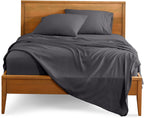 Bare Home Queen Sheet Set - Luxury 1800 Ultra-Soft Microfiber Queen Bed Sheets - Double Brushed - Deep Pockets - Easy Fit - 4 Piece Set - Bedding Sheets & Pillowcases (Queen, Grey) - Grand Goldman