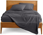 Bare Home Queen Sheet Set - Luxury 1800 Ultra-Soft Microfiber Queen Bed Sheets - Double Brushed - Deep Pockets - Easy Fit - 4 Piece Set - Bedding Sheets & Pillowcases (Queen, Grey) - Grand Goldman