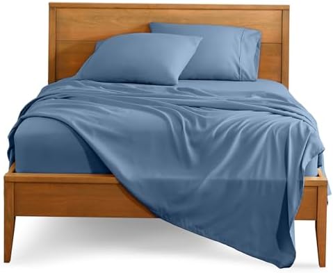 Bare Home Queen Sheet Set - Luxury 1800 Ultra-Soft Microfiber Queen Bed Sheets - Double Brushed - Deep Pockets - Easy Fit - 4 Piece Set - Bedding Sheets & Pillowcases (Queen, Grey) - Grand Goldman