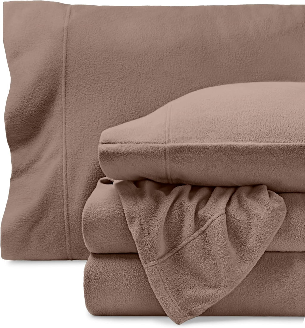 Bare Home Super Soft Fleece Sheet Set - Queen Size - Extra Plush Polar Fleece, No-Pilling Bed Sheets - All Season Cozy Warmth (Queen, Dark Blue) - Grand Goldman