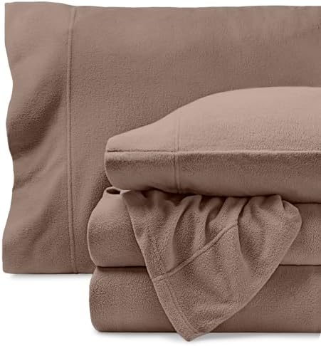 Bare Home Super Soft Fleece Sheet Set - Queen Size - Extra Plush Polar Fleece, No-Pilling Bed Sheets - All Season Cozy Warmth (Queen, Dark Blue) - Grand Goldman