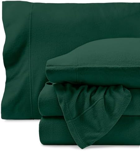 Bare Home Super Soft Fleece Sheet Set - Queen Size - Extra Plush Polar Fleece, No-Pilling Bed Sheets - All Season Cozy Warmth (Queen, Dark Blue) - Grand Goldman