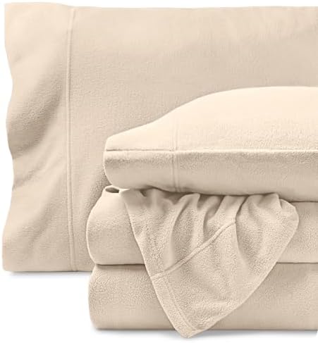 Bare Home Super Soft Fleece Sheet Set - Queen Size - Extra Plush Polar Fleece, No-Pilling Bed Sheets - All Season Cozy Warmth (Queen, Dark Blue) - Grand Goldman