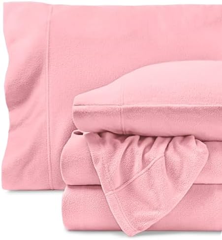 Bare Home Super Soft Fleece Sheet Set - Queen Size - Extra Plush Polar Fleece, No-Pilling Bed Sheets - All Season Cozy Warmth (Queen, Dark Blue) - Grand Goldman