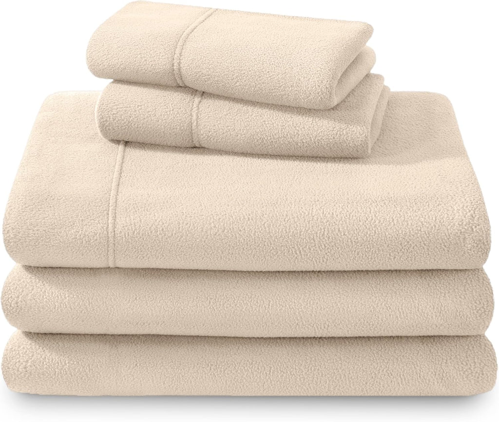 Bare Home Super Soft Fleece Sheet Set - Queen Size - Extra Plush Polar Fleece, No-Pilling Bed Sheets - All Season Cozy Warmth (Queen, Dark Blue) - Grand Goldman