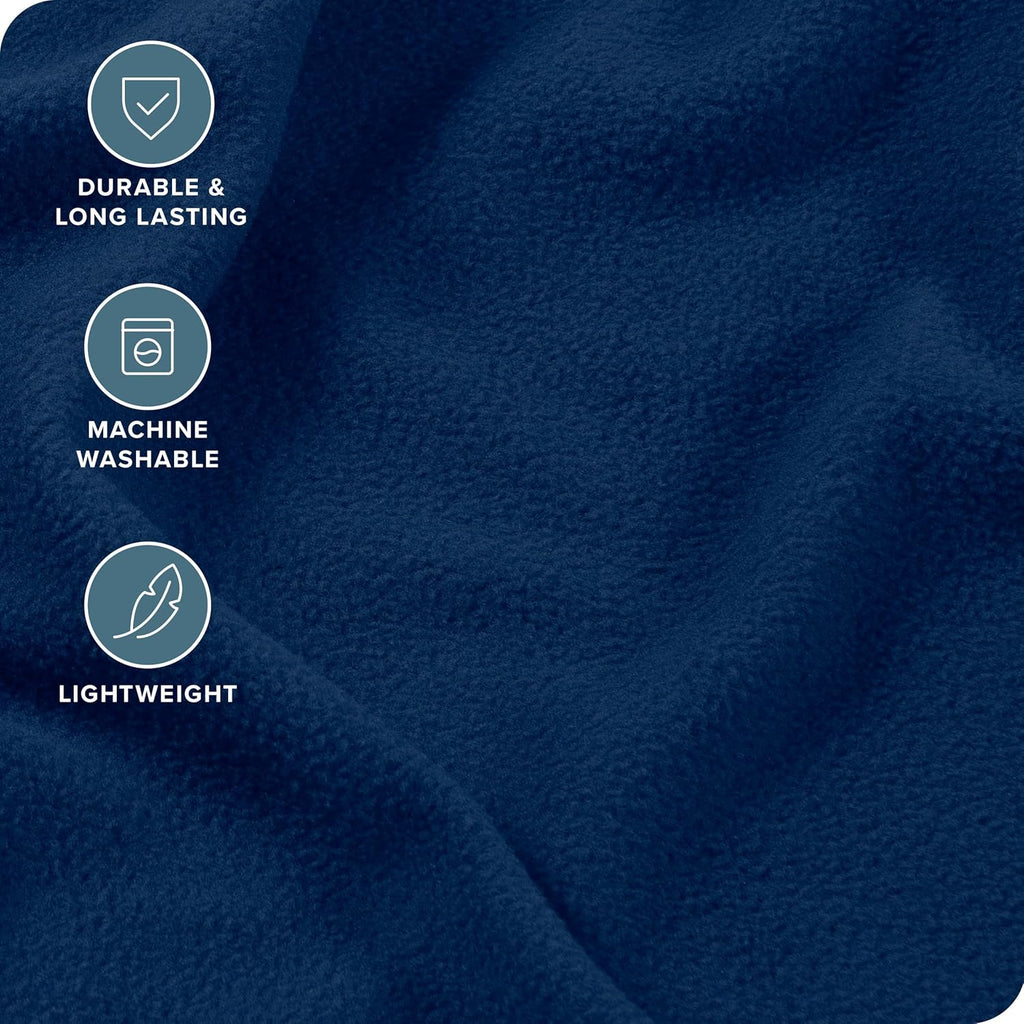 Bare Home Super Soft Fleece Sheet Set - Queen Size - Extra Plush Polar Fleece, No-Pilling Bed Sheets - All Season Cozy Warmth (Queen, Dark Blue) - Grand Goldman
