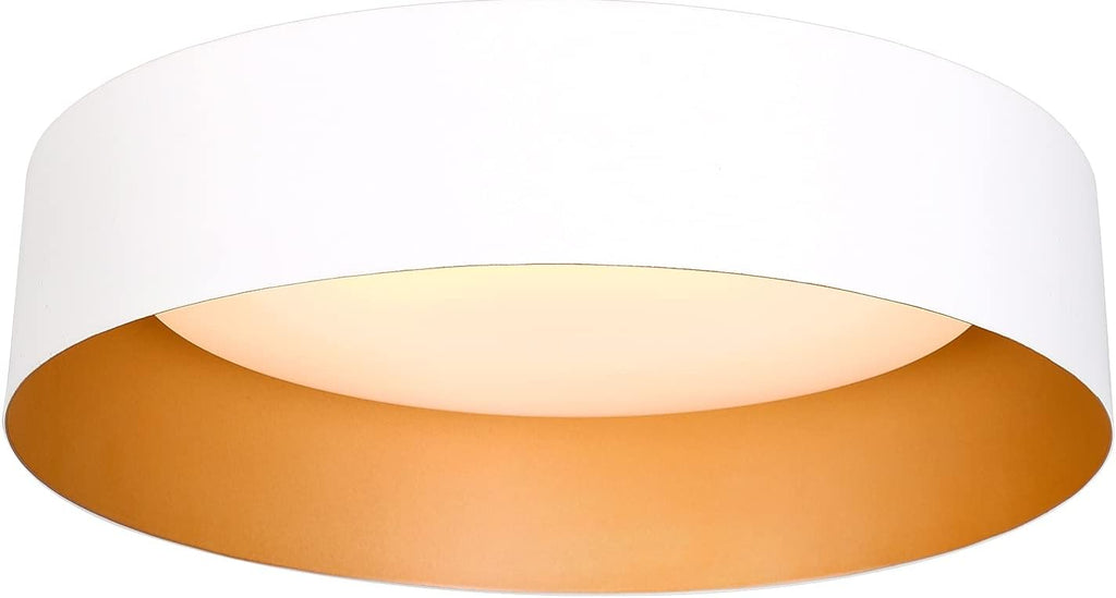 Bargeni Flush Mount Ceiling Light,12.5 inch LED Ceiling Light Fixture,Matte Black with Gold Inside,3000K/Warm White/18W(100w Equiv.),Dimmable Outdoor Lighting Fixtures Ceiling for Bedroom and Hallway - Grand Goldman