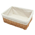 Basket Wicker Storage Box Snack Basket Woven Storage Blue - Grand Goldman