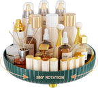 Bathroom Organizers and Storage - Rotating Makeup Organizer Tray for Perfume,Skincare,Cosmetics and Bathroom Storage,Lazy Susan Organizer,White - Grand Goldman