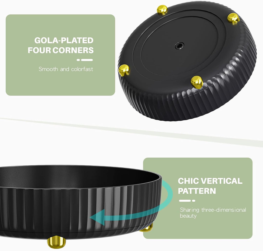 Bathroom Organizers and Storage - Rotating Makeup Organizer Tray for Perfume,Skincare,Cosmetics and Bathroom Storage,Lazy Susan Organizer,White - Grand Goldman