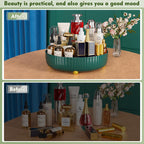 Bathroom Organizers and Storage - Rotating Makeup Organizer Tray for Perfume,Skincare,Cosmetics and Bathroom Storage,Lazy Susan Organizer,White - Grand Goldman