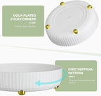 Bathroom Organizers and Storage - Rotating Makeup Organizer Tray for Perfume,Skincare,Cosmetics and Bathroom Storage,Lazy Susan Organizer,White - Grand Goldman