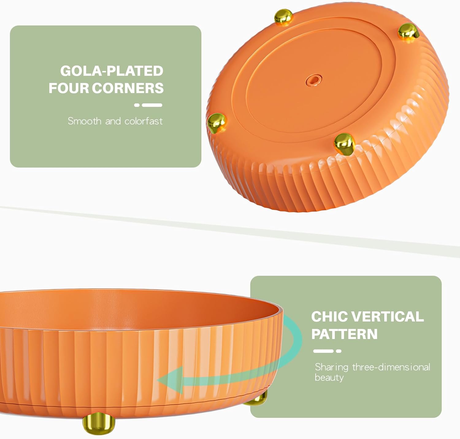 Bathroom Organizers and Storage - Rotating Makeup Organizer Tray for Perfume,Skincare,Cosmetics and Bathroom Storage,Lazy Susan Organizer,White - Grand Goldman