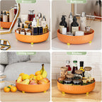 Bathroom Organizers and Storage - Rotating Makeup Organizer Tray for Perfume,Skincare,Cosmetics and Bathroom Storage,Lazy Susan Organizer,White - Grand Goldman