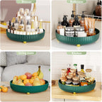 Bathroom Organizers and Storage - Rotating Makeup Organizer Tray for Perfume,Skincare,Cosmetics and Bathroom Storage,Lazy Susan Organizer,White - Grand Goldman