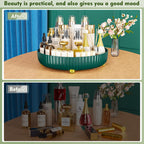 Bathroom Organizers and Storage - Rotating Makeup Organizer Tray for Perfume,Skincare,Cosmetics and Bathroom Storage,Lazy Susan Organizer,White - Grand Goldman