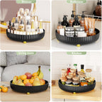 Bathroom Organizers and Storage - Rotating Makeup Organizer Tray for Perfume,Skincare,Cosmetics and Bathroom Storage,Lazy Susan Organizer,White - Grand Goldman