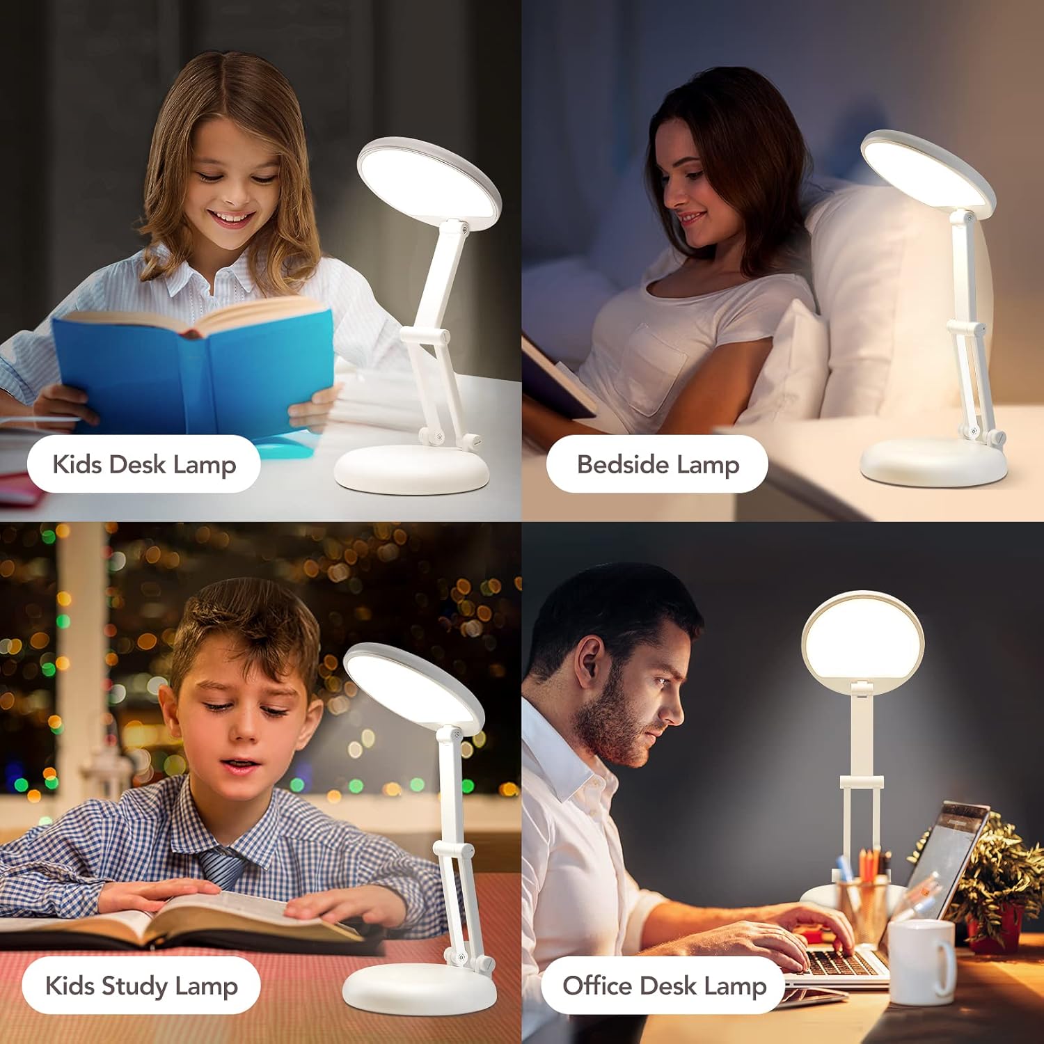 Battery Operated Lamp Rechargeable Lamp Foldable+Portable Light,9 Brightness Dimmable Cordless Lamp Rechargeable Light Wireless Lamp Mini Lamp,Cordless Lamps Rechargeable Cordless Table Lamp USB Light - Grand Goldman