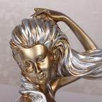 Beautifully designed mermaid  wine bottle holder. resin - Grand Goldman