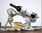 Beautifully designed mermaid  wine bottle holder. resin - Grand Goldman